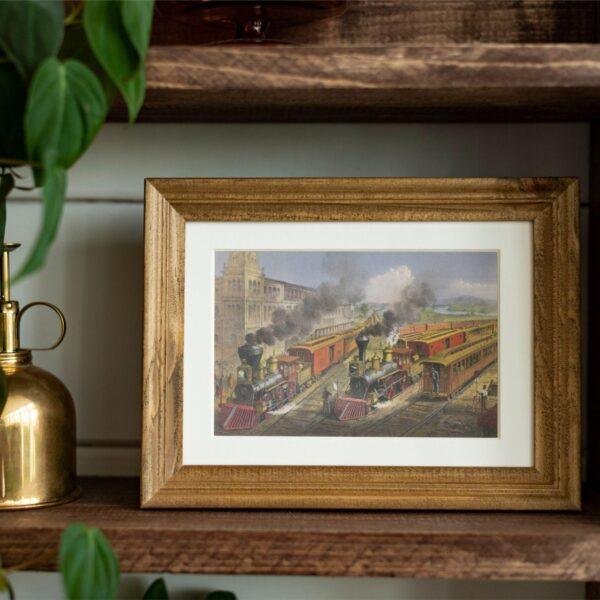 Currier and Ives - Printable Wall Art, Antique Style Print, Digital Download