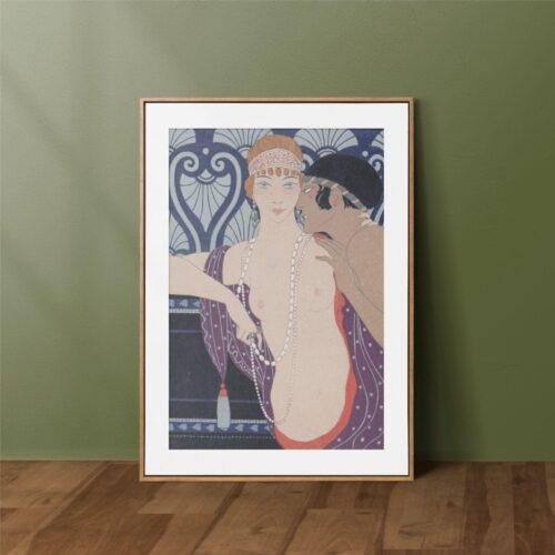 George Barbier - Printable Wall Art, French Artist, Vintage Fashion, Digital Download