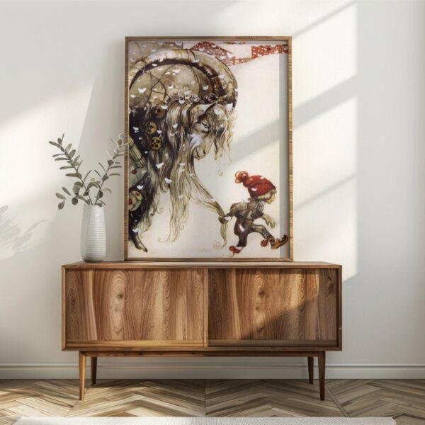 John Bauer - Printable Wall Art, Swedish Artist, Ancient Mythology, Digital Download