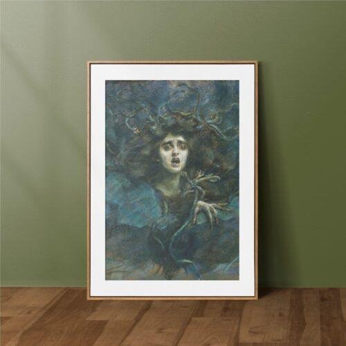 Alice Pike Barney – Printable Wall Art, American Artist, Dark Academia, Digital Download