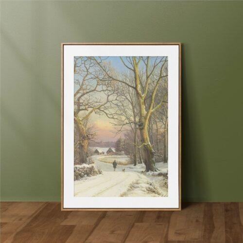 Anders Andersen-Lundby – Printable Wall Art, Danish Painter, Winter Landscapes, Digital Download